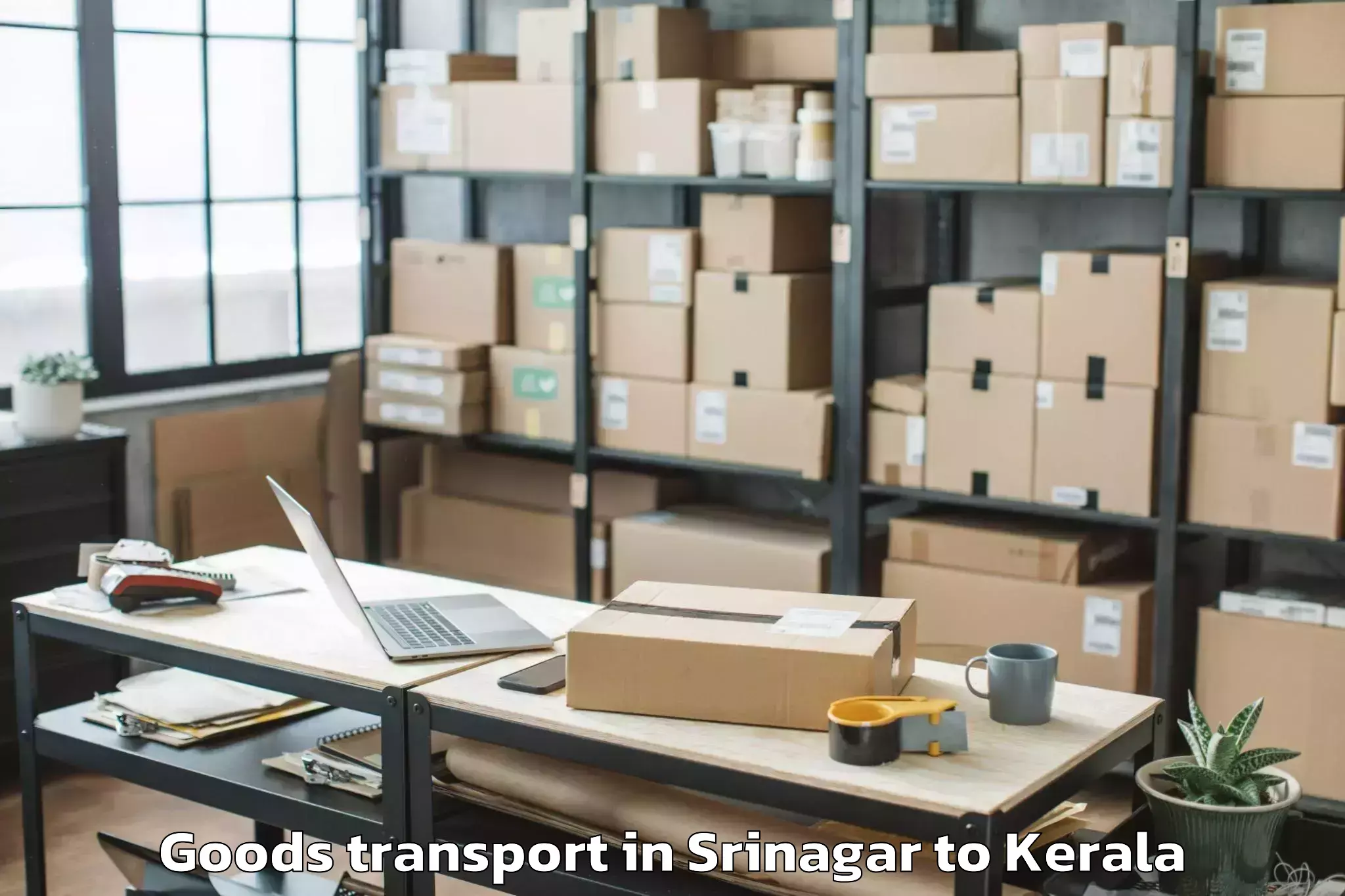 Easy Srinagar to Kazhakkoottam Goods Transport Booking